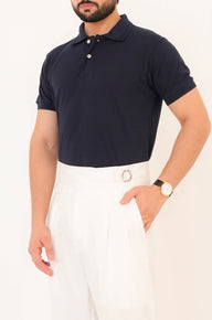 Classic Navy Blue Polo Shirt