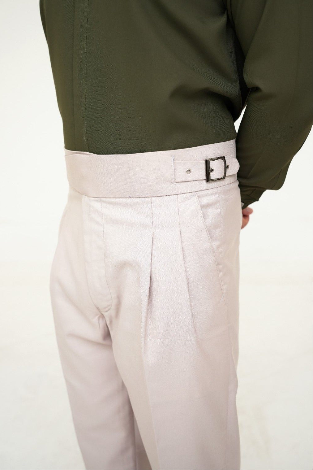 Beige Gurkha Pants