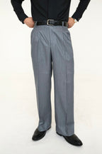 Legacy Ashen Stripe Old Money Pleated Pants