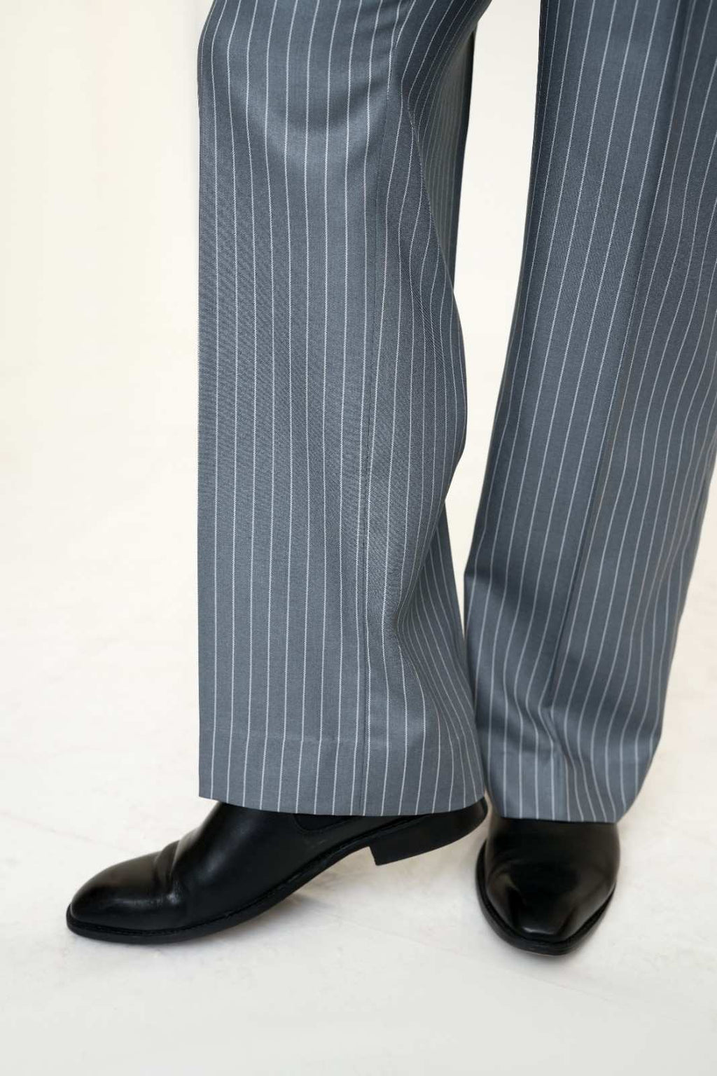Legacy Ashen Stripe Old Money Pleated Pants