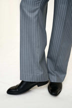 Legacy Ashen Stripe Old Money Pleated Pants