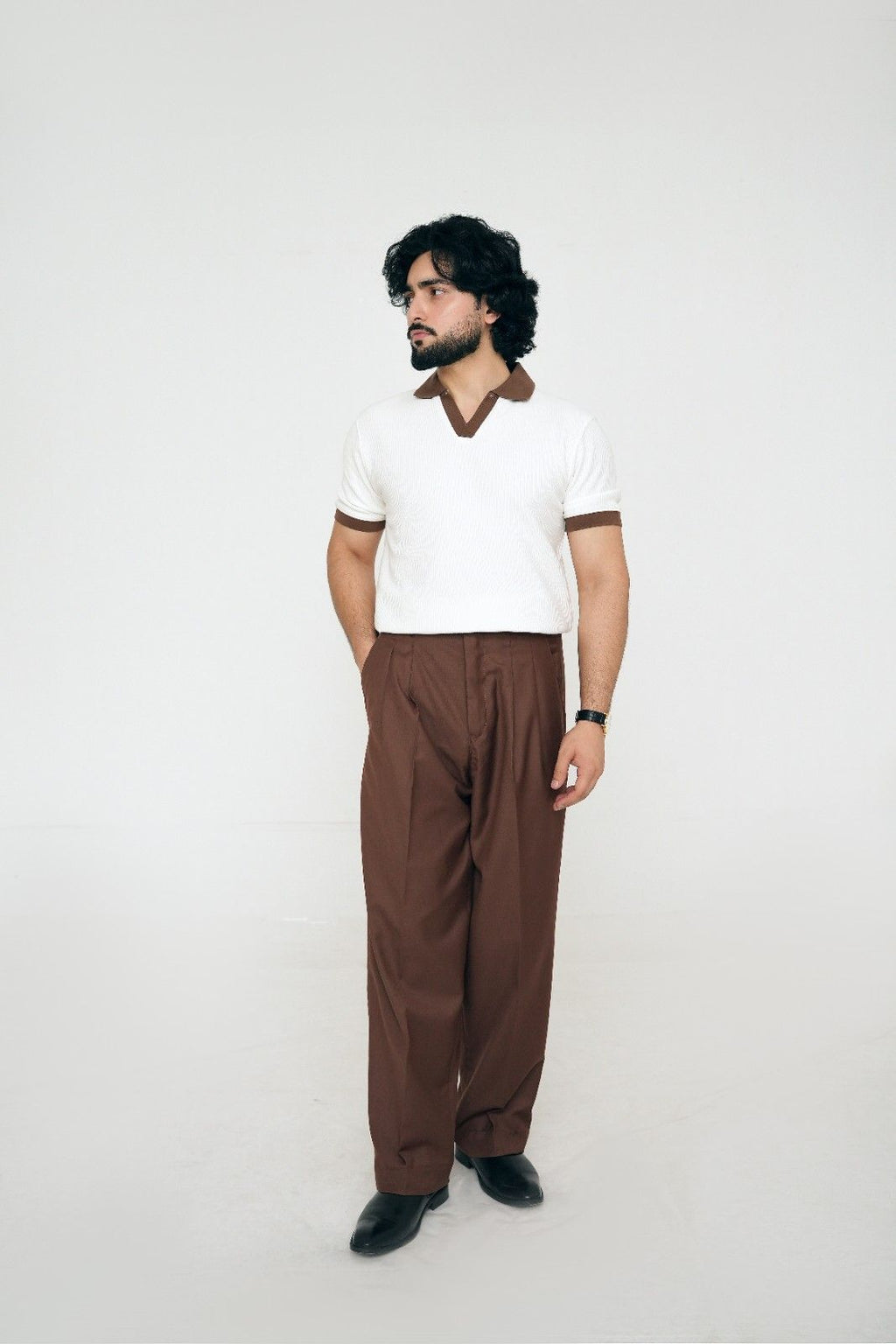 Legacy Ember Brown Old Money Pleated Pants