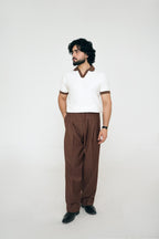 Legacy Ember Brown Old Money Pleated Pants