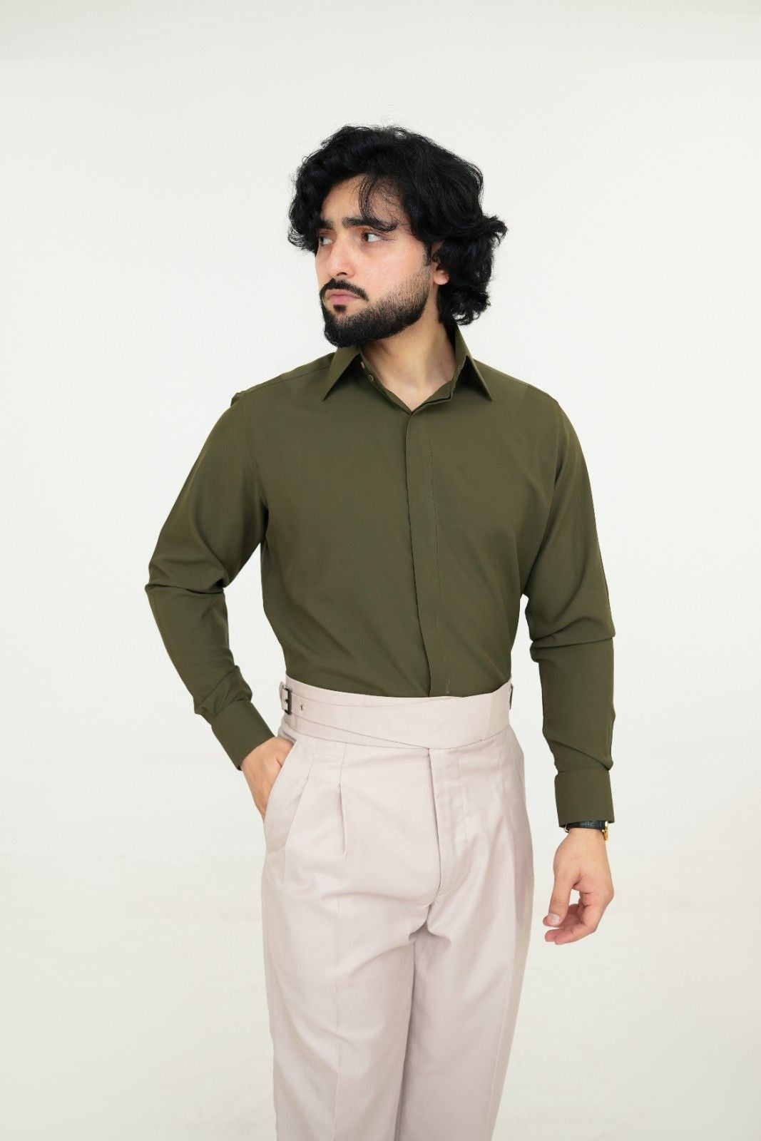 Legacy Royal Olive Dress Shirt