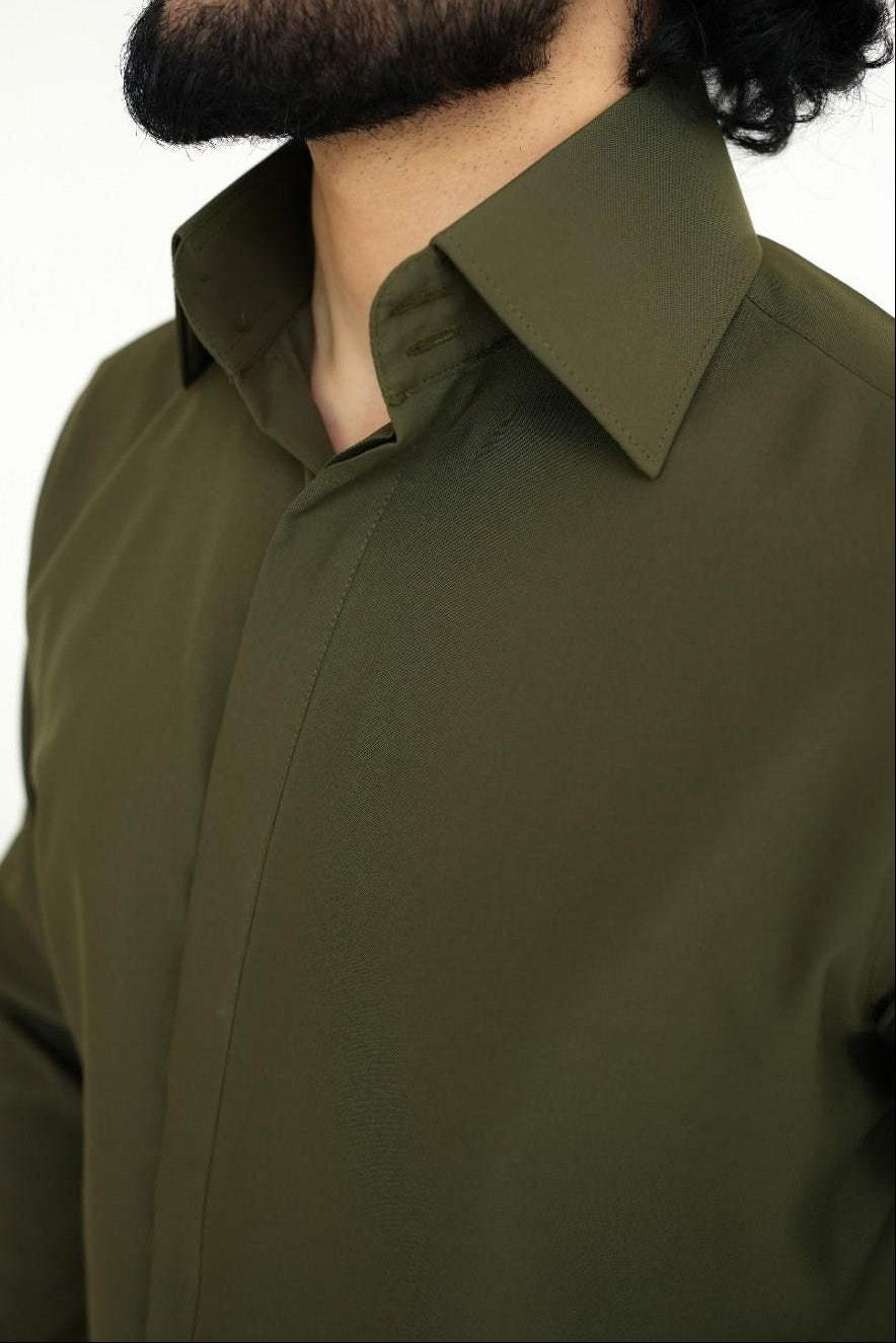 Legacy Royal Olive Dress Shirt