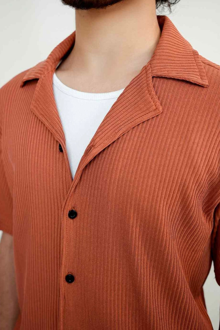 Legacy Signature Ember Orange Cuban Collar Shirt