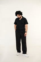 Legacy Signature Noir Stitched Cuban Collar Shirt
