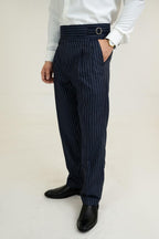 Navy Blue Lining Gurkha Pants