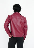 The Burgundy Crop Jacket