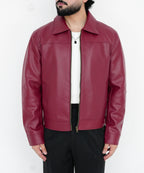 The Burgundy Crop Jacket