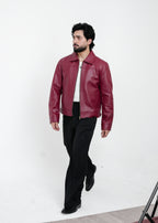 The Burgundy Crop Jacket