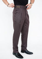 The Espresso Pinstripe Gurkha Trousers
