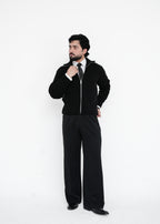 The Midnight Full-Zip Knit Sweater