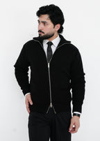 The Midnight Full-Zip Knit Sweater