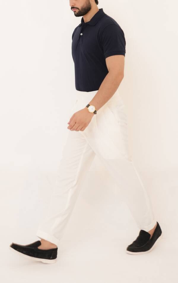 Classic Navy Blue Polo Shirt - Image 5