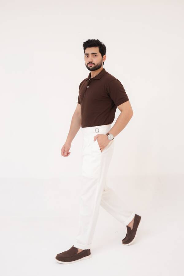 Classic Brown Polo Shirt - Image 2