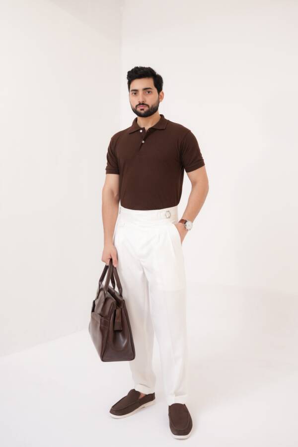 Classic Brown Polo Shirt - Image 4