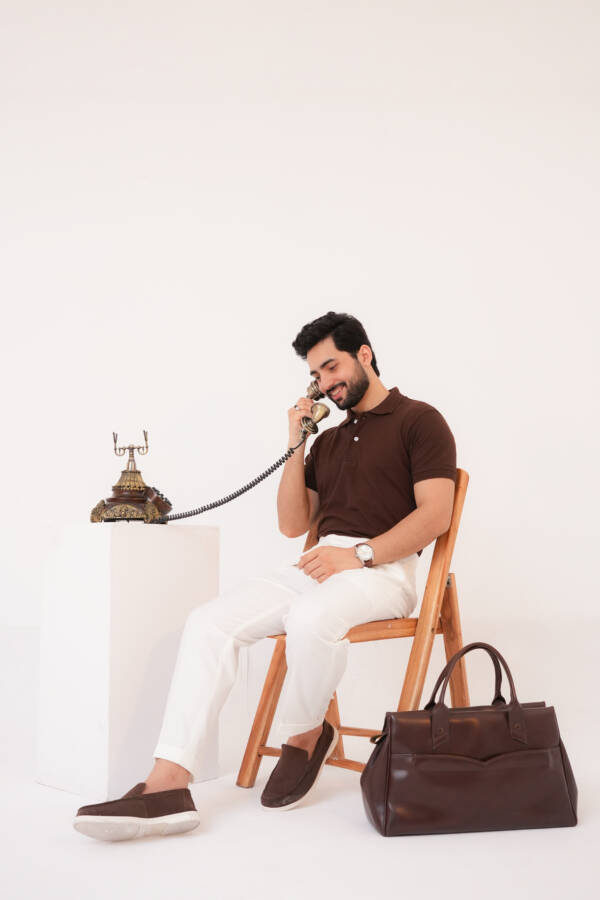 Classic Brown Polo Shirt - Image 5