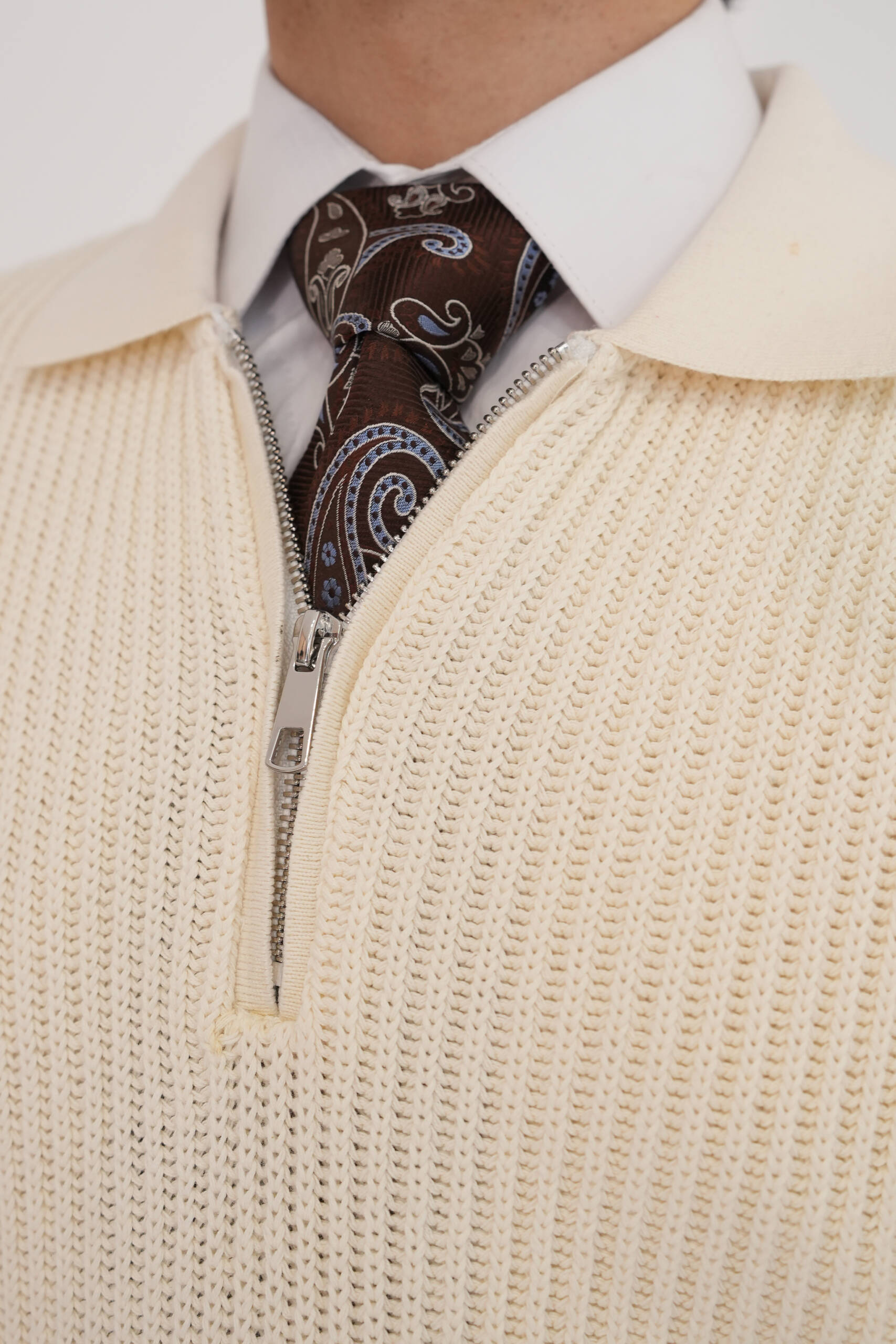 Legacy Signature Zip-Knit Sweater - Image 3